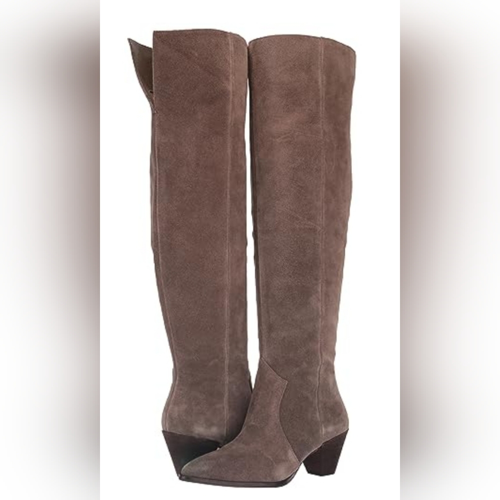 New Vince Camuto Sewinny Suede Over the knee wild Calf Women's Boots Size 7-7.5